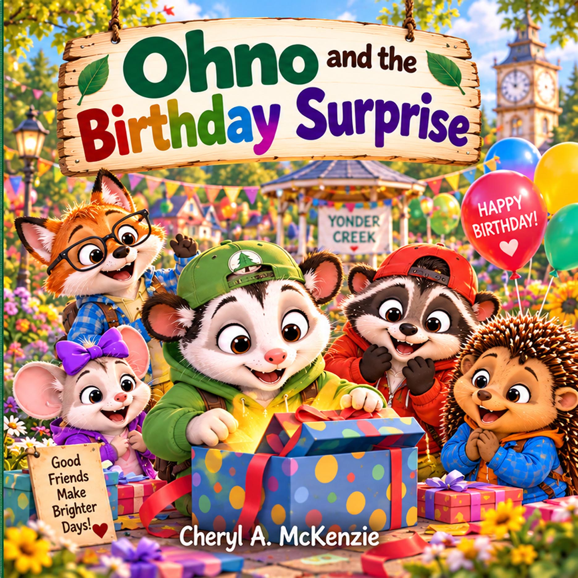 Cover of Ohno and the Birthday Surprise – Ohno the Opossum children's book by Cheryl A. McKenzie