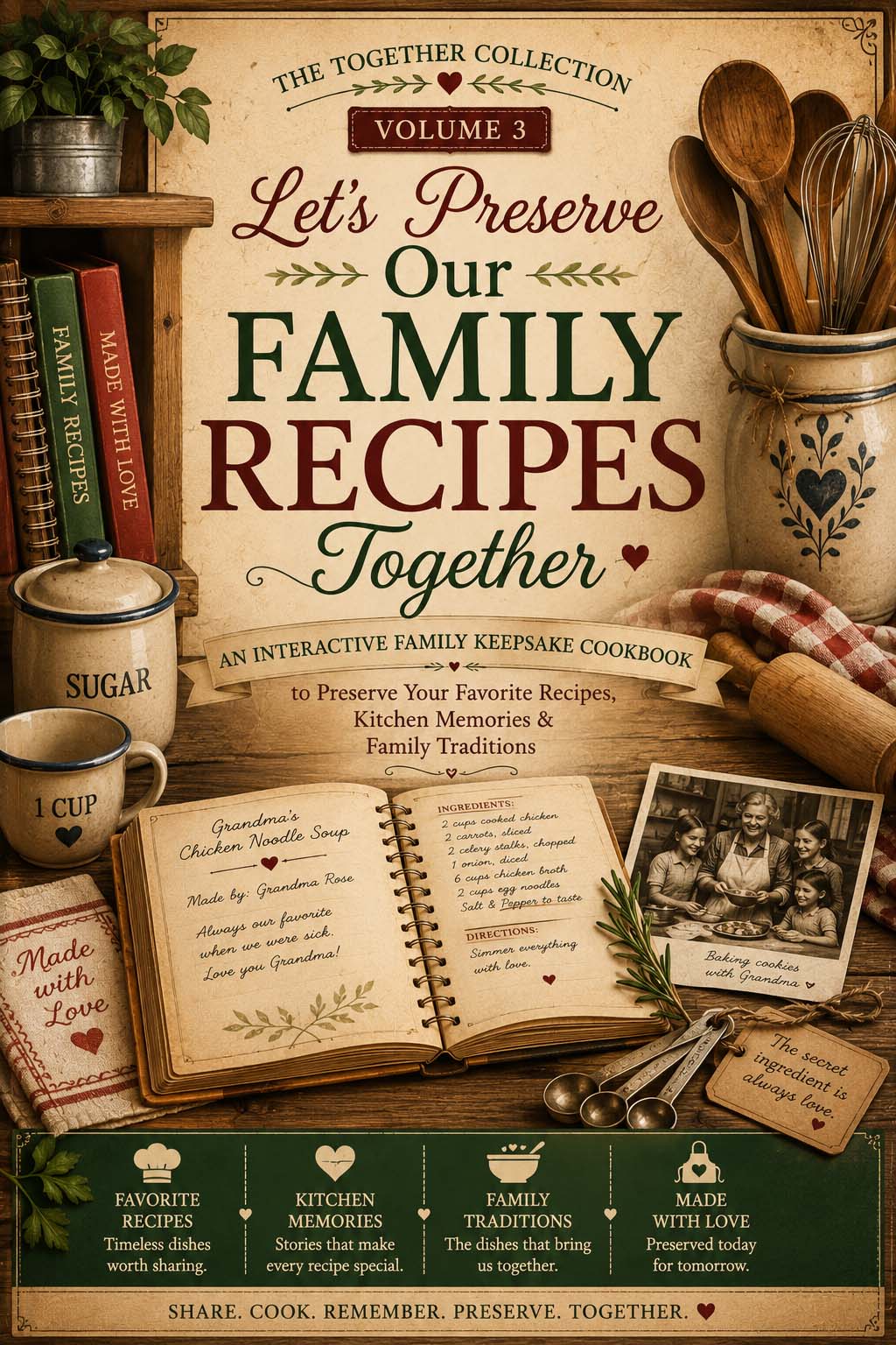 Cover of Let's Preserve Our Family Recipes Together – The Together Collection by Cheryl A. McKenzie