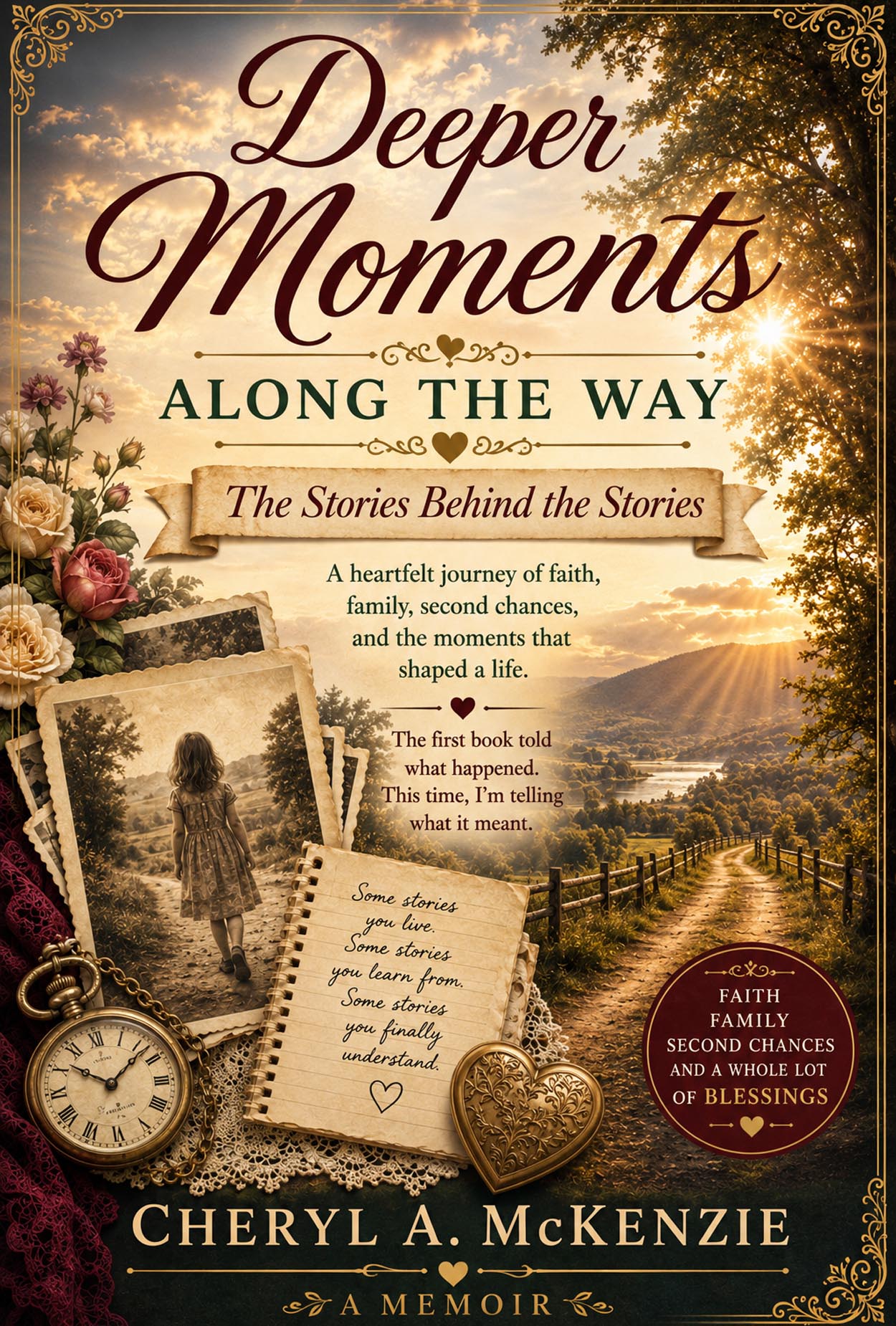 Cover of Deeper Moments Along the Way – A Memoir by Cheryl A. McKenzie