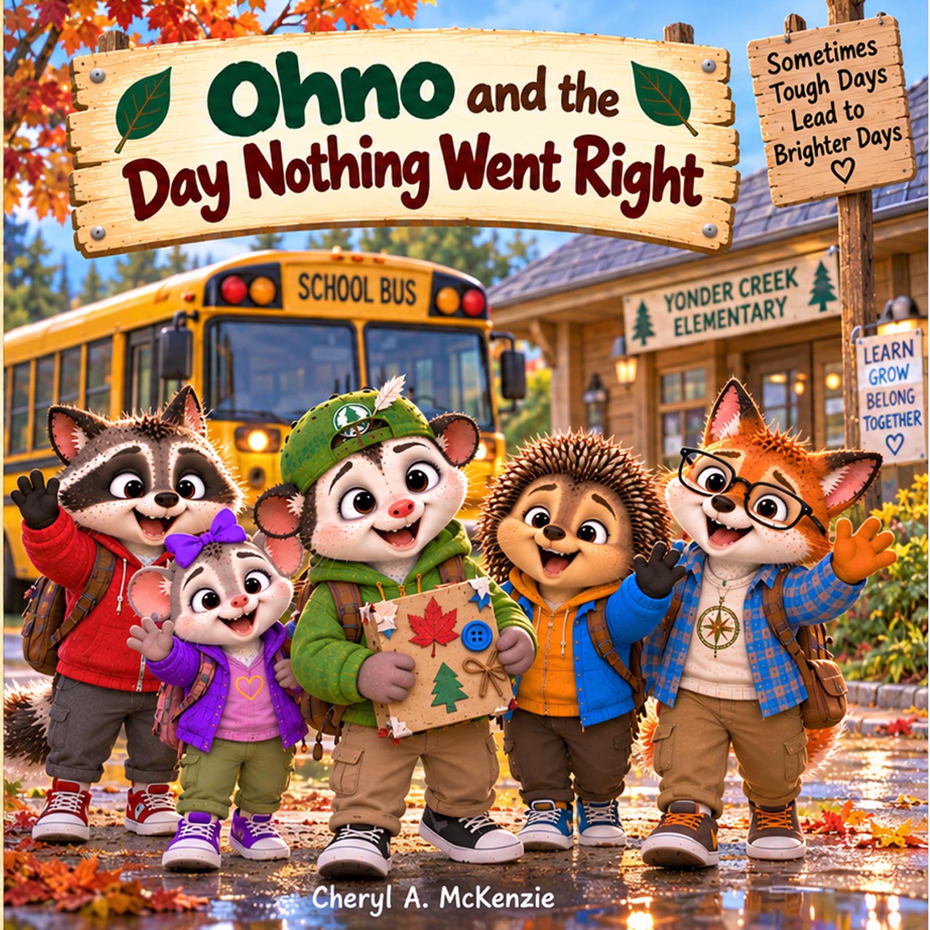 Cover of Ohno and the Day Nothing Went Right – Ohno the Opossum children's book by Cheryl A. McKenzie
