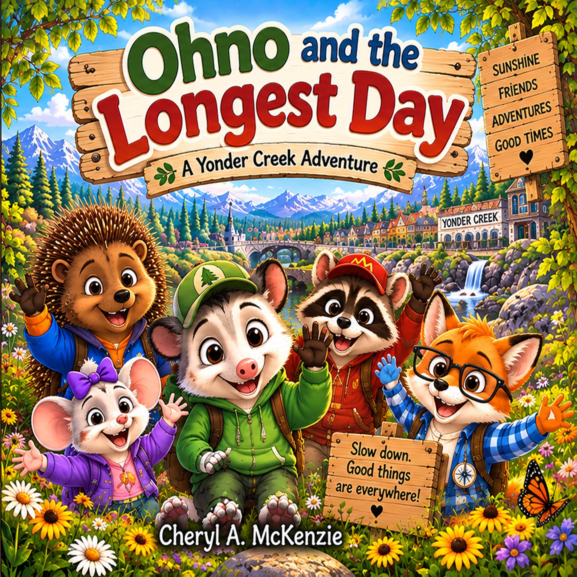 Cover of Ohno and the Longest Day – Ohno the Opossum children's book by Cheryl A. McKenzie